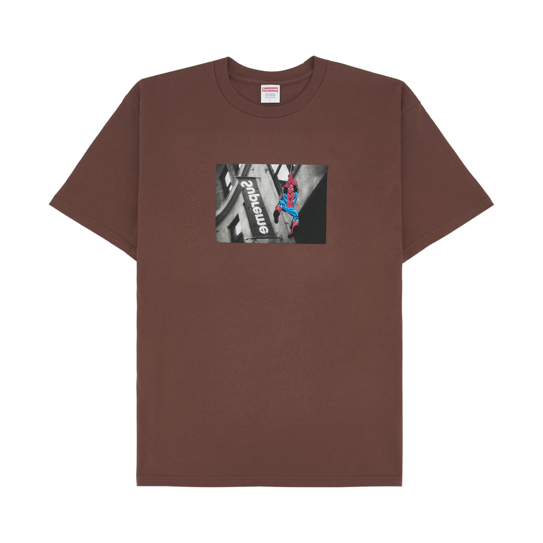 슈프림 x 스파이더맨 티셔츠 브라운 - 26SS(Supreme x Spider-Man T-Shirt Brown - 26SS)