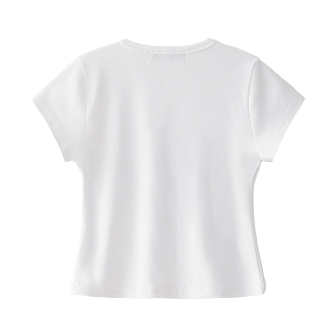 블루 선플라워 아이 러브 캣 크롭 티셔츠 화이트(Blue Sunflower 'I Love Cat' Crop Tee White) - 3