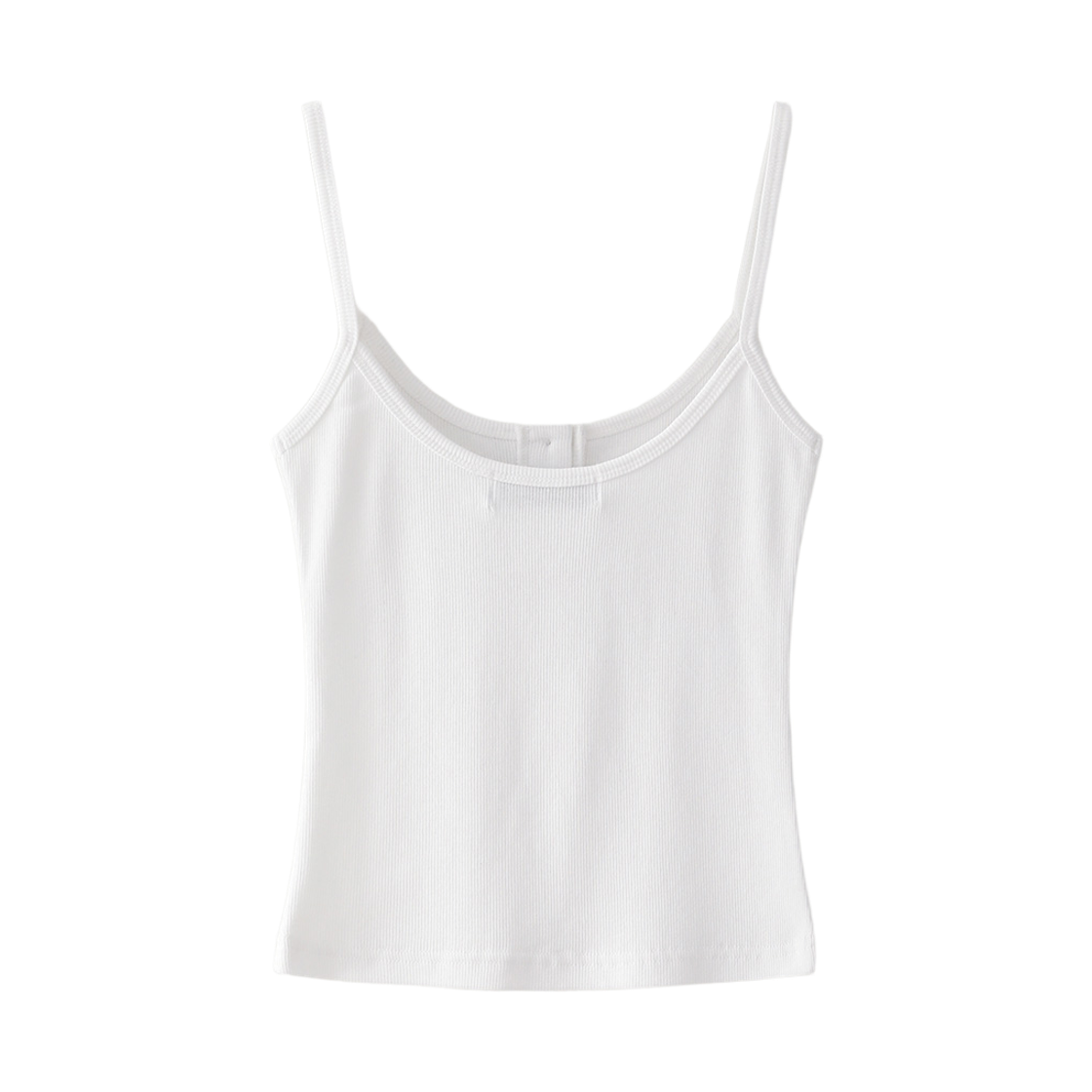 블루 선플라워 슬림 포켓 크롭 탑 화이트(Blue Sunflower Slim Pocket Crop Top White) - 3