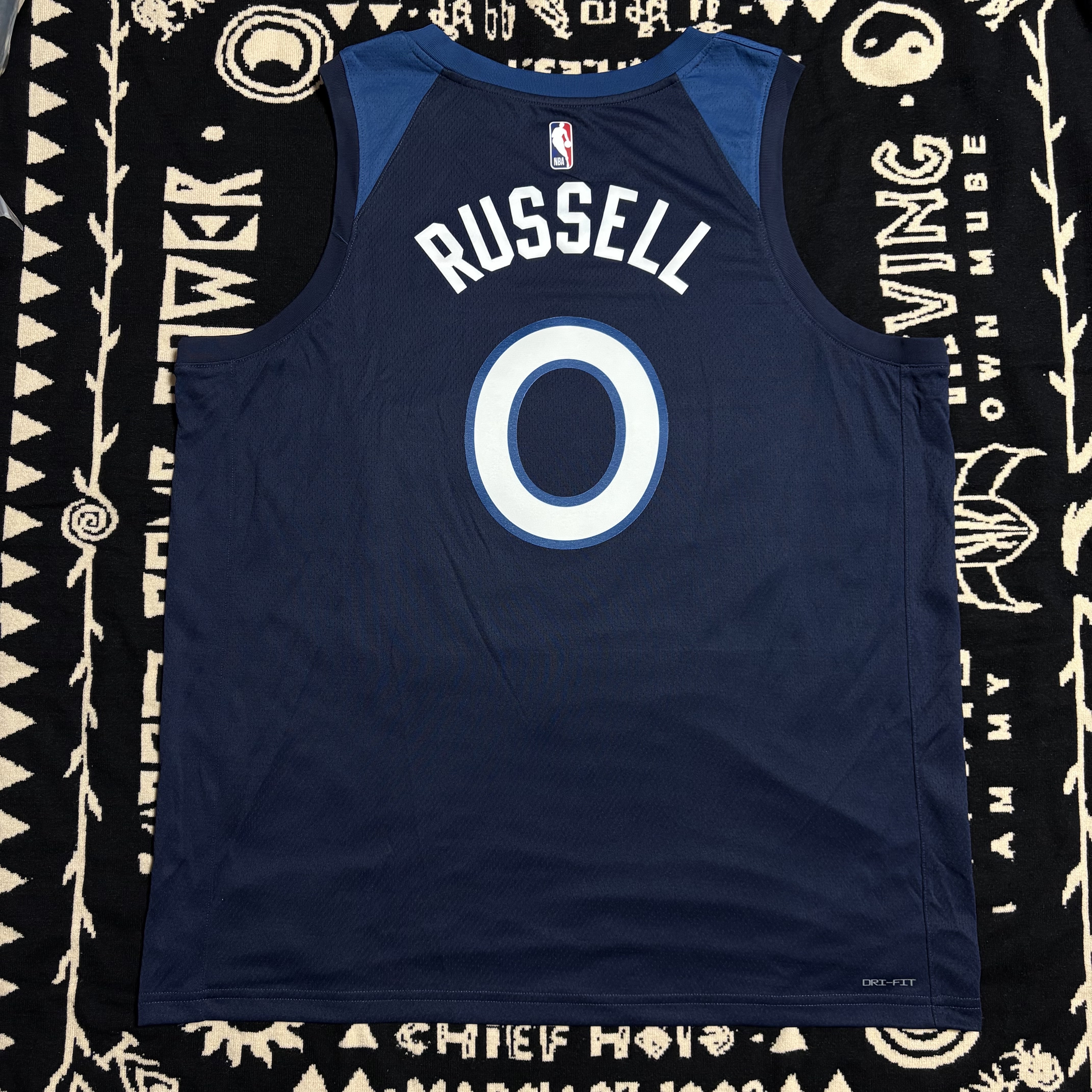 Nike Anthony Edwards Minnesota Timberwolves 2022/23 Icon Edition Dri-Fit NBA Swingman Jersey College Navy 착용 스타일 - 2