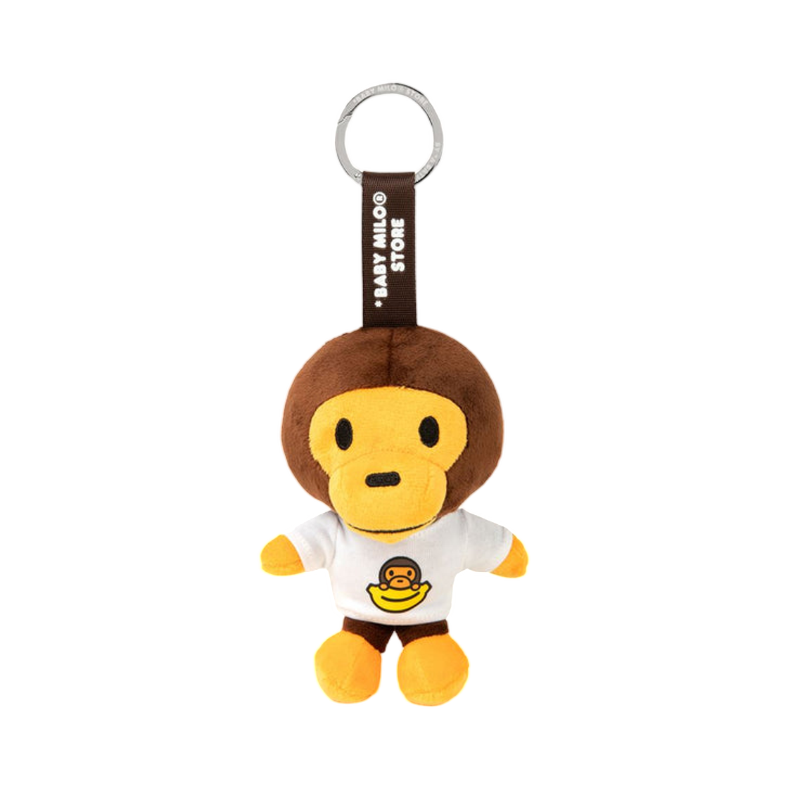 - BAPE Baby Milo Plush Doll T-Shirt Keychain Brown