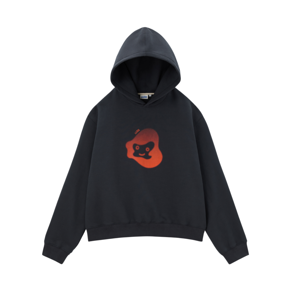 LL25WSHD001BC LLEGE Jubangwol Heavy Cotton Hoodie Bluish Charcoal