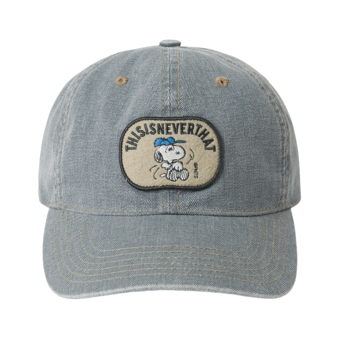 디스이즈네버댓 x 피너츠 HBT 워시드 캡 페이디드 블루(Thisisneverthat x Peanuts HBT Washed Cap Faded Blue) - 2