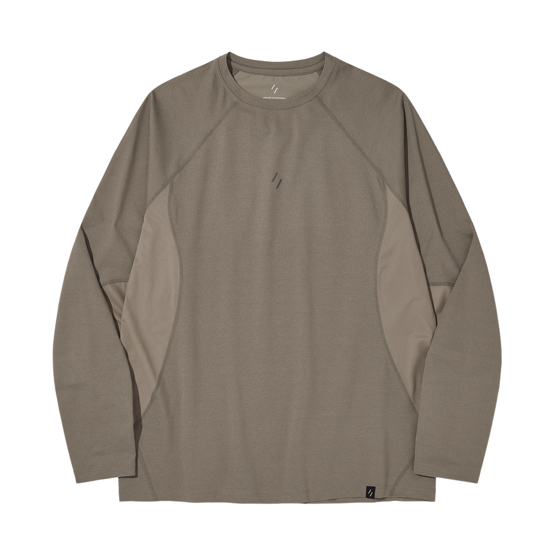 WBFSTL004DB WELTER EXPERIMENT Climaflow Long Sleeve T-Shirt Dark Beige