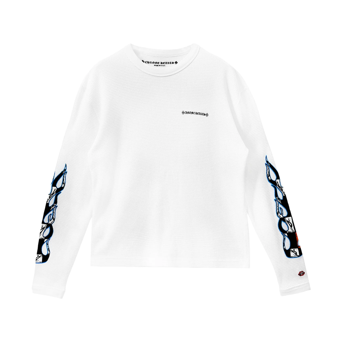 크롬하츠 매티 보이 시니스터 와플 써멀 롱슬리브 티셔츠 화이트(Chrome Hearts Matty Boy Sinister Waffle Thermal Long Sleeve T-shirt White) - 1