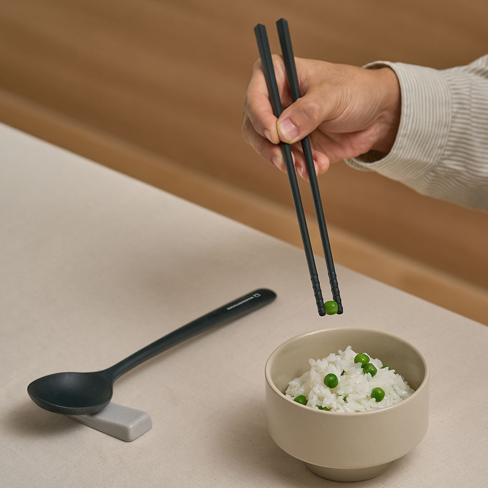 바겐슈타이거 플래티넘 실리콘 엘로아 수저세트 애쉬블랙(WAGENSTEIGER Platinum Silicone Eloa Cutlery Set (Ash Black)) - 6