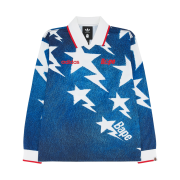 Adidas x BAPE Long Sleeve Standard Jersey Medium Blue Denim - KR Sizing