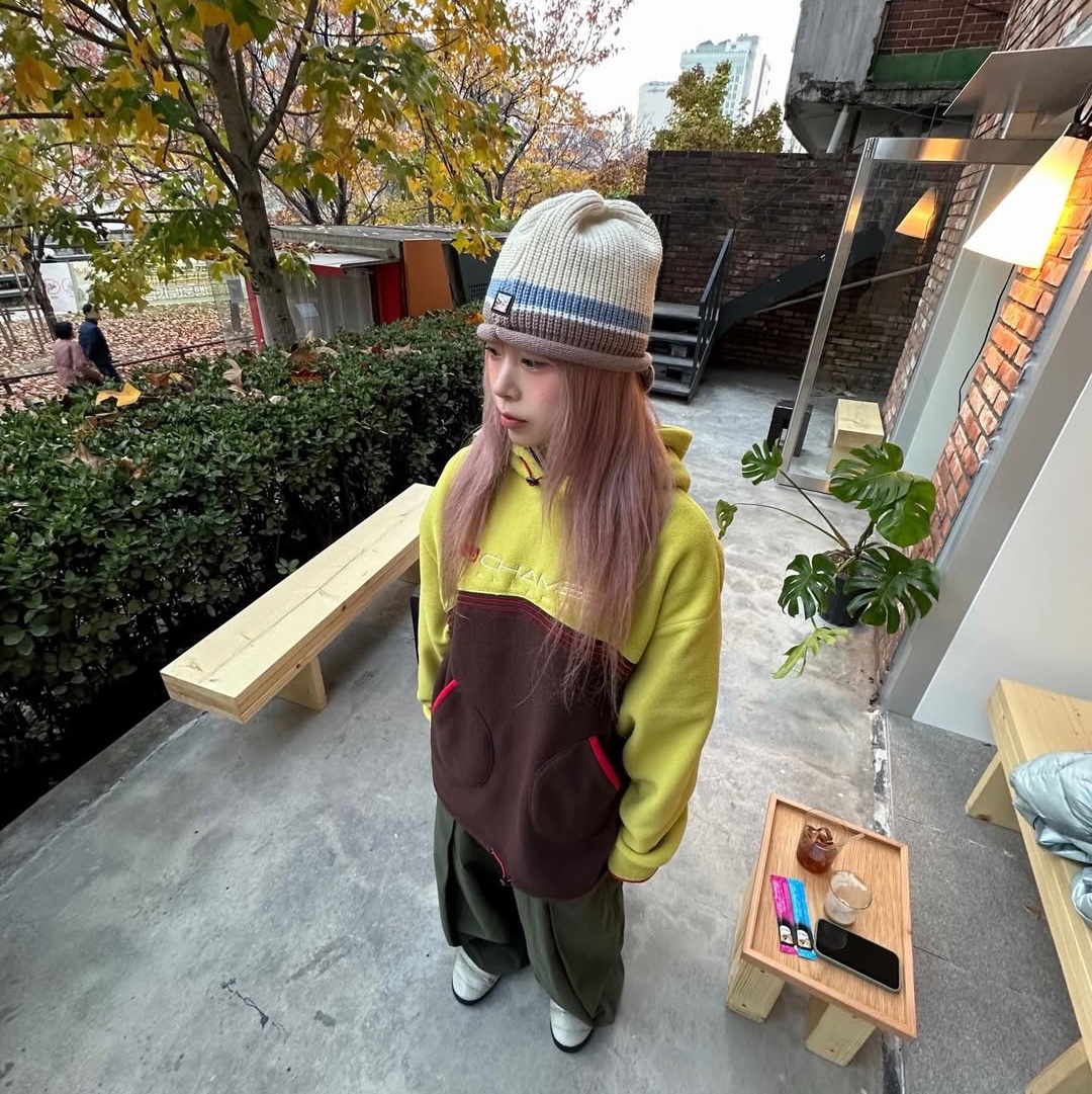 SPORT CHAMBER SC Glide Knit Cap IVORY 착용 스타일 - 3