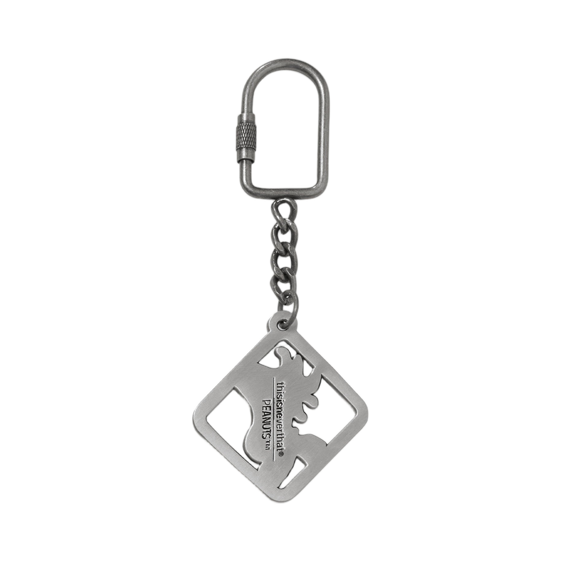 디스이즈네버댓 x 피너츠 메탈 키체인 앤티크 실버(Thisisneverthat x Peanuts Metal Keychain Antique Silver) - 2