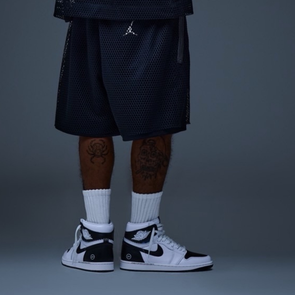 Jordan 1 x Fragment x Union LA High OG SP White Black 착용 스타일