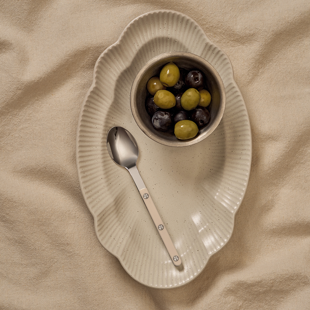 바겐슈타이거 스텐 304 셀레스트 벨루어 커트러리 디저트 스푼 웜 아이보리(WAGENSTEIGER Stainless Steel 304 Celeste Velour Dessert Spoon (Warm Ivory)) - 2