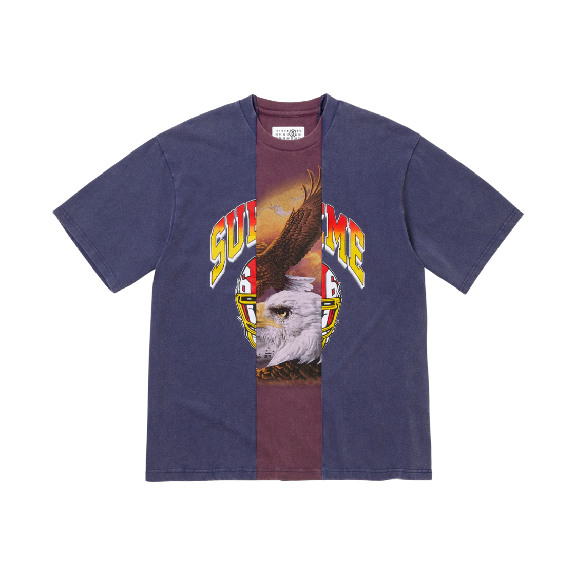 - Supreme x MM6 Maison Margiela Split S/S Top Navy - 26SS