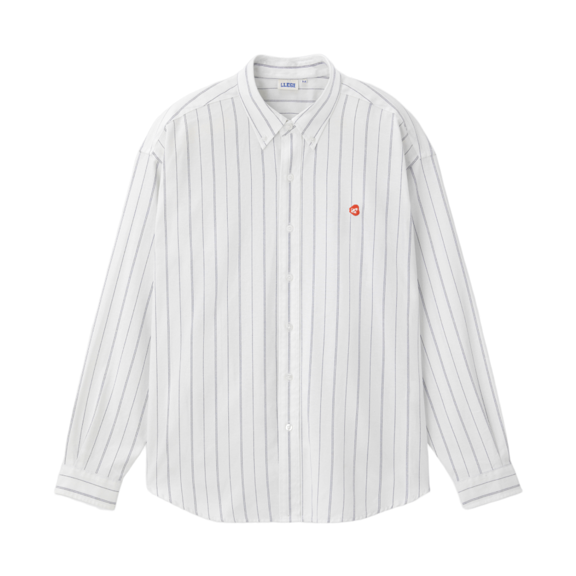 LL25WWST001OW LLEGE Stripe Oxford Shirt Off White