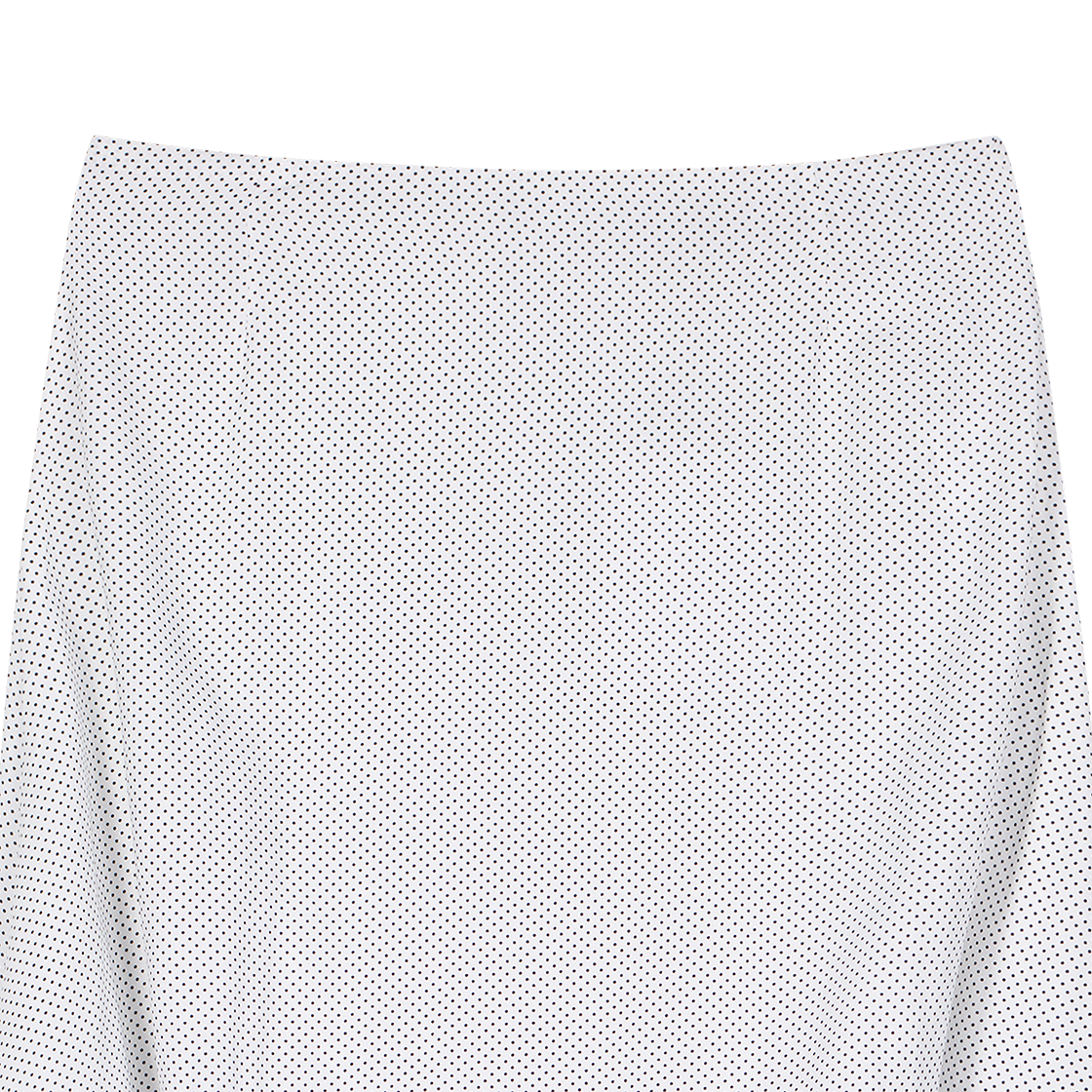레이브 리뷰 우먼 비타 스커트 화이트 블루 스몰 폴카 도트 - 26SS(Rave Review Women Vita Skirt White Blue Small Polka Dots - 26SS) - 3