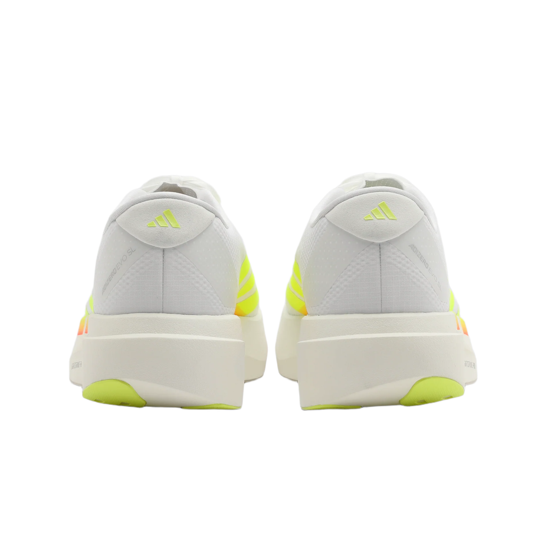 아디다스 x 튠 아디제로 EVO SL 우븐 풋웨어 화이트 세미 솔라 옐로우(Adidas x Tune Adizero Evo SL Woven Footwear White Semi Solar Yellow) - 3