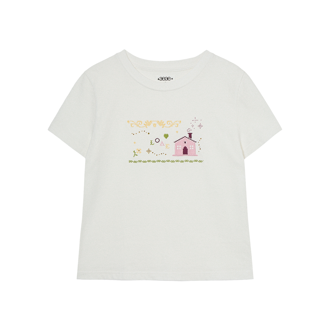 에이이에이이 스위트 홈 티 화이트(AEAE Sweet Home Tee White)