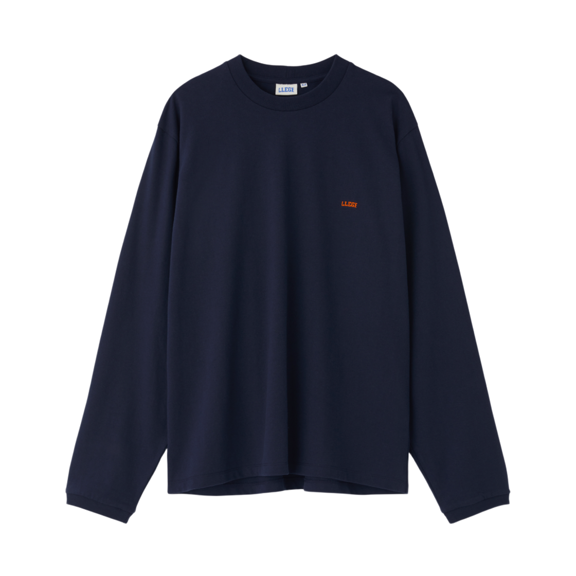 LL25WJLS001NV LLEGE Llege Logo Long Sleeve T-Shirt Navy