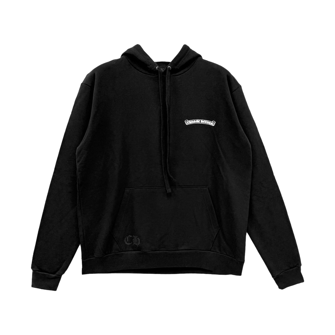 - Chrome Hearts Scroll Logo Pullover Hoodie Black - Las Vegas Exclusive