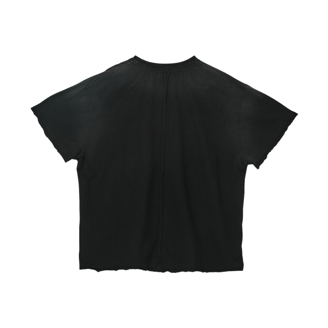 언더마이카 무.113 콤비 로우 엣지 워시드 티셔츠 블랙(Undermycar Mu.113 Combi Raw Edge Washed T-Shirts Black) - 2