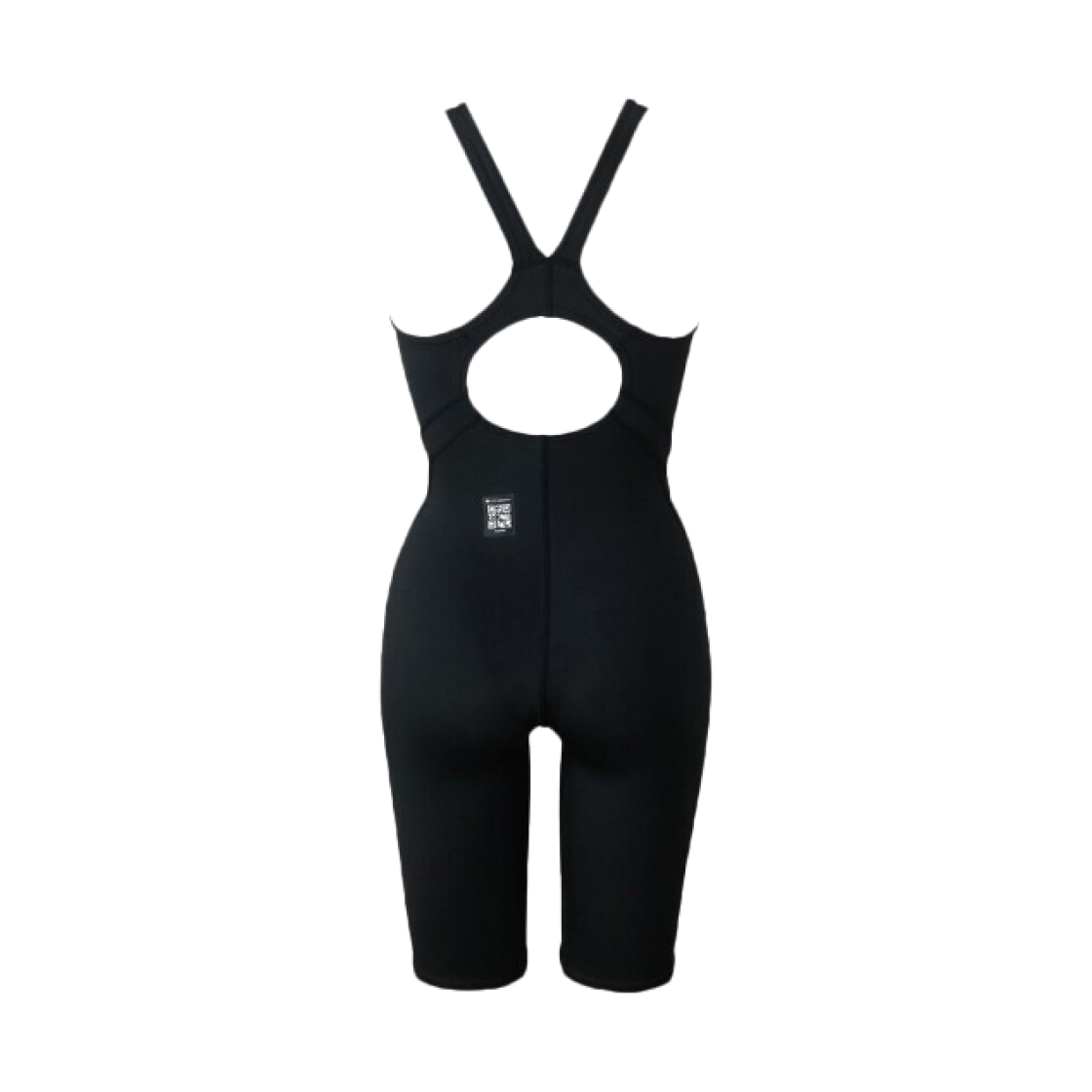 (W) 미즈노 GX 소닉 스트림 경영용 마스터 백 하프 수트 블랙((W) Mizuno GX Sonic Stream Competitive Swimming Master's Back Half Suit Black) - 2
