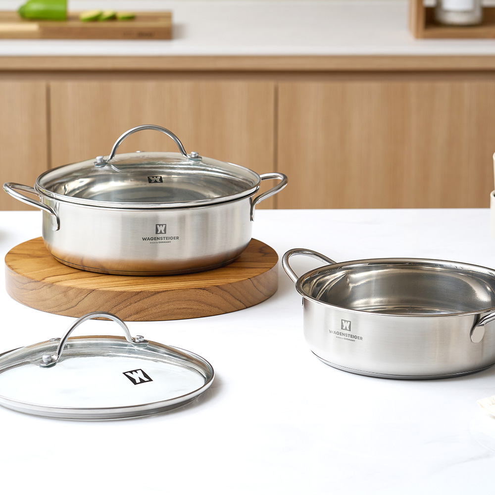 바겐슈타이거 IH 3중 바닥 스텐 미니팟 전골냄비 20cm(WAGENSTEIGER IH 3-Ply Bottom Stainless Mini Casserole 20cm) - 5