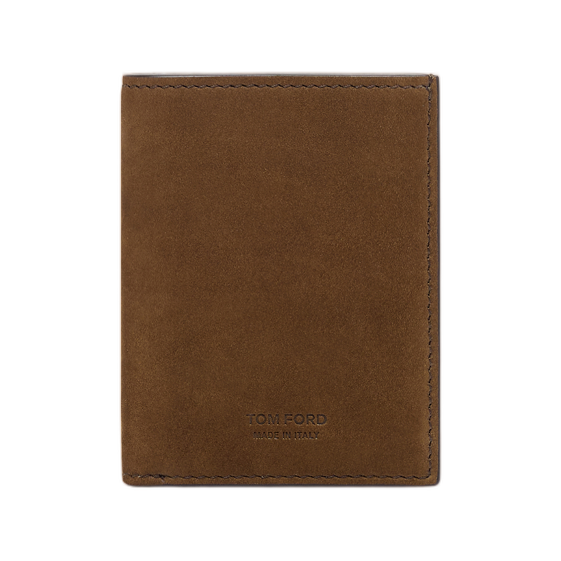 톰포드 누벅 T 라인 폴딩 카드 홀더 캐쉬 슬롯 올리브 브라운(Tom Ford Nubuck T Line Folding Card Holder with Cash Slot Olive Brown) - 1