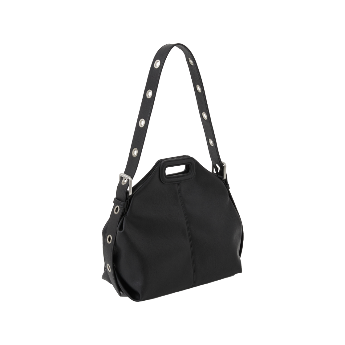 R25W008THBK ROMANTINUER Top-handle Hobo Bag Black