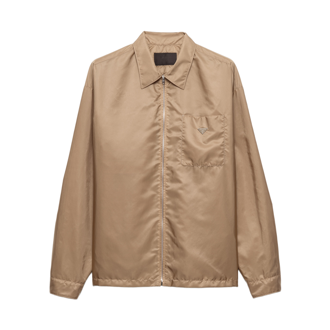 프라다 리나일론 지퍼 셔츠 베이지(Prada Re-Nylon Zipper Shirt Beige) - 1