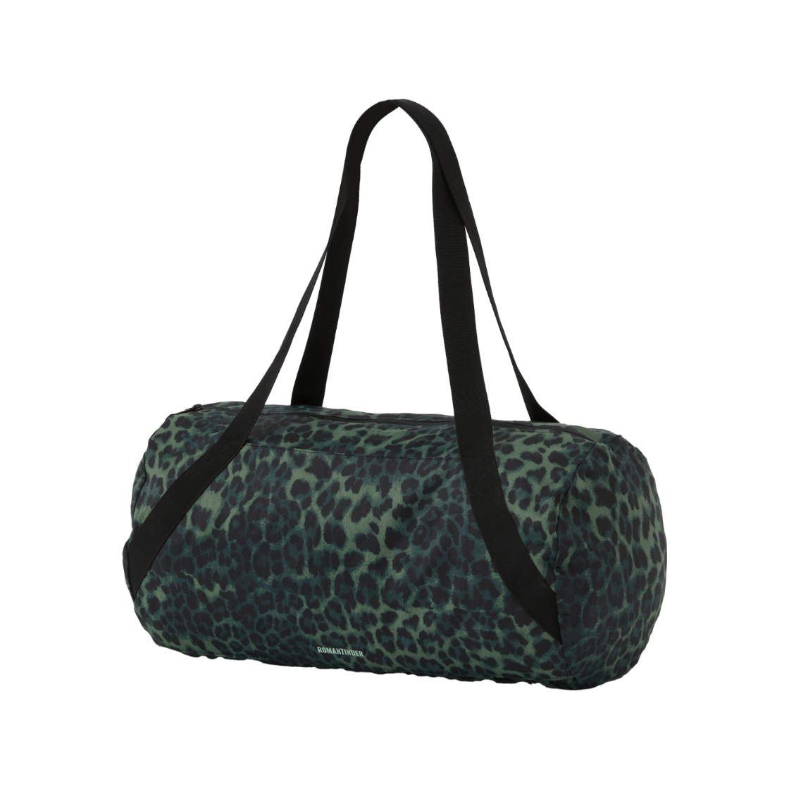 로맨티누어 스위시 레오파드 보스턴백 그린(ROMANTINUER Swish Leopard Boston Bag Green)