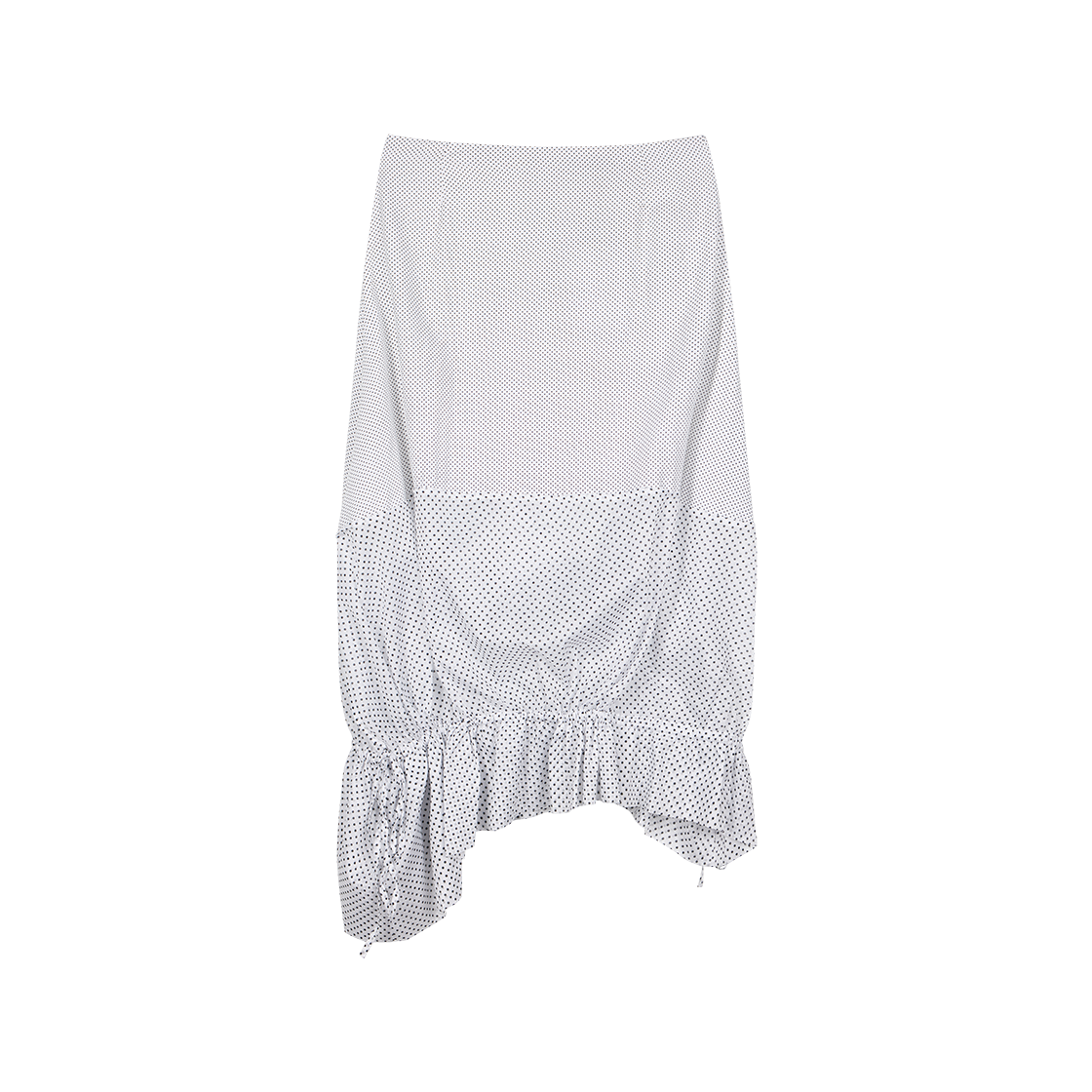 레이브 리뷰 우먼 비타 스커트 화이트 블루 스몰 폴카 도트 - 26SS(Rave Review Women Vita Skirt White Blue Small Polka Dots - 26SS)