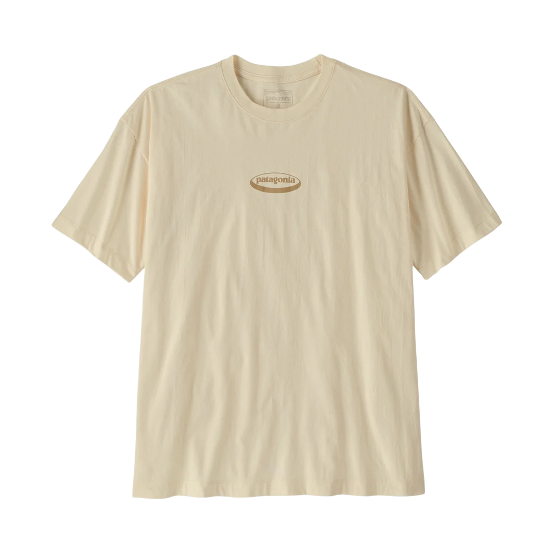 37870 (W) Patagonia 95 Oval Logo Oversized T-Shirt Undyed Natural