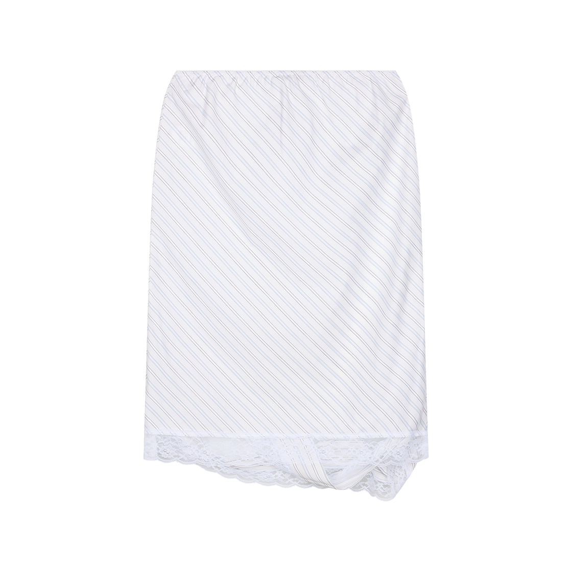 레이브 리뷰 우먼 라일라 스커트 화이트 블루 스트라이프 - 26SS(Rave Review Women Laila Skirt White Blue Stripes - 26SS) - 2