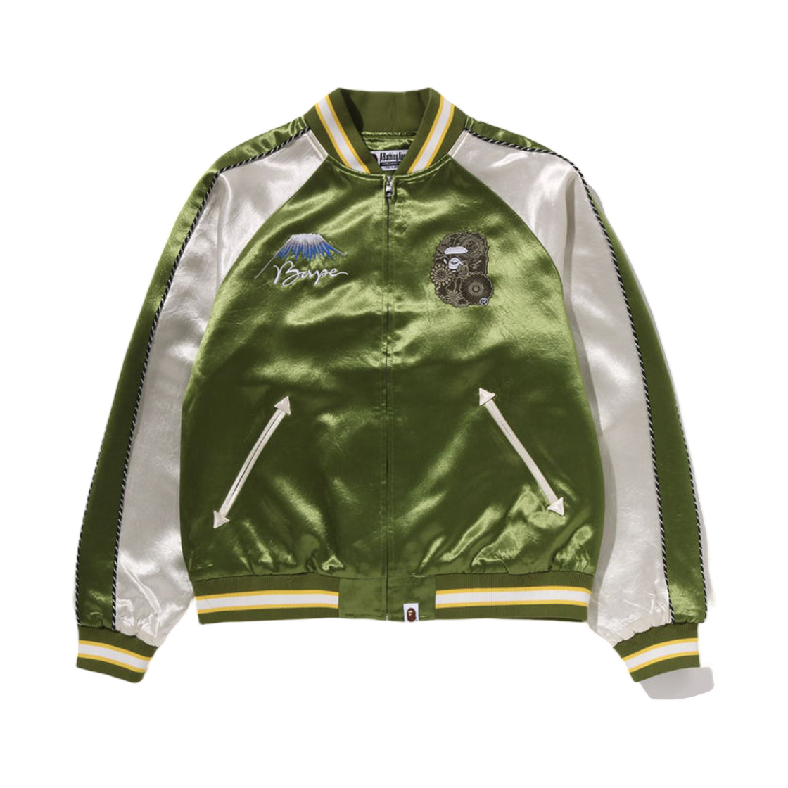 베이프 재패니즈 아트 수베니어 자켓 올리브드랩(BAPE Japanese Art Souvenir Jacket Olivedrab)