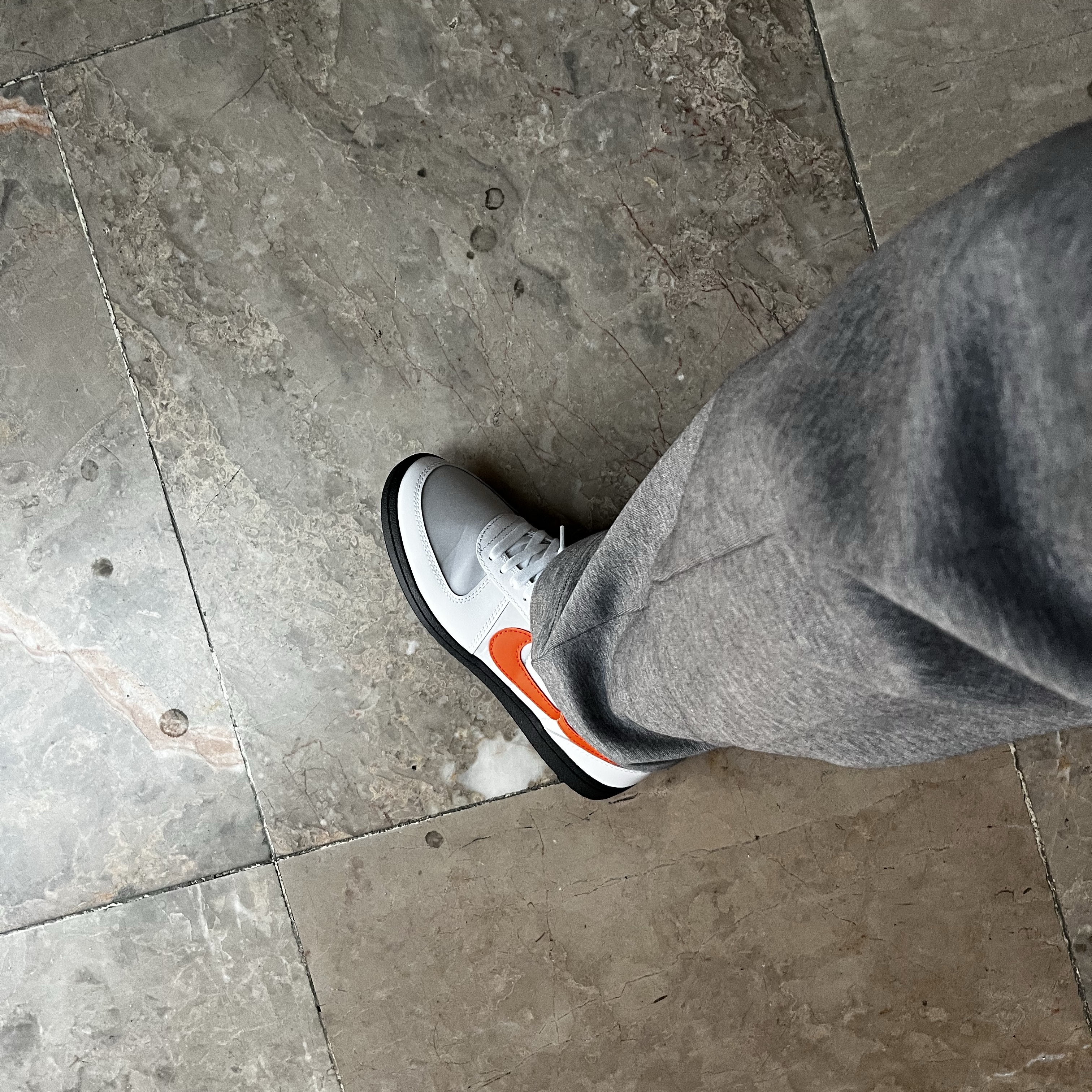 Nike Field General 82 SP White and Orange Blaze 착용 스타일