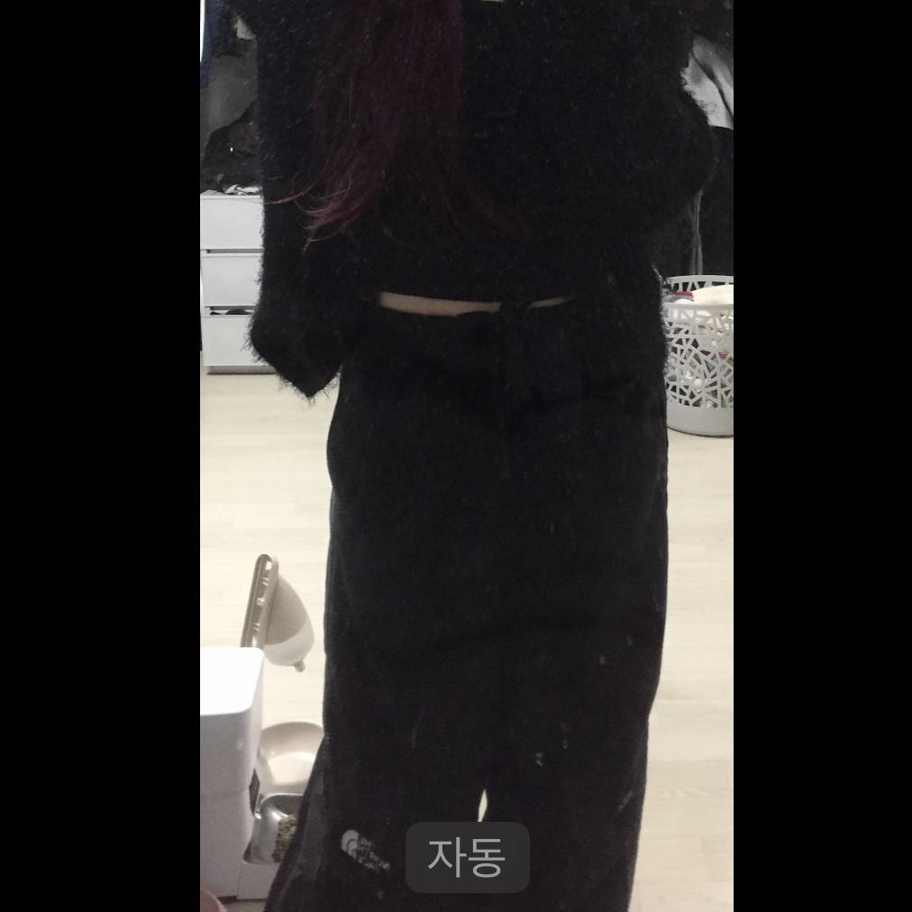 The North Face Banff Fleece Pants Black 착용 스타일 - 2