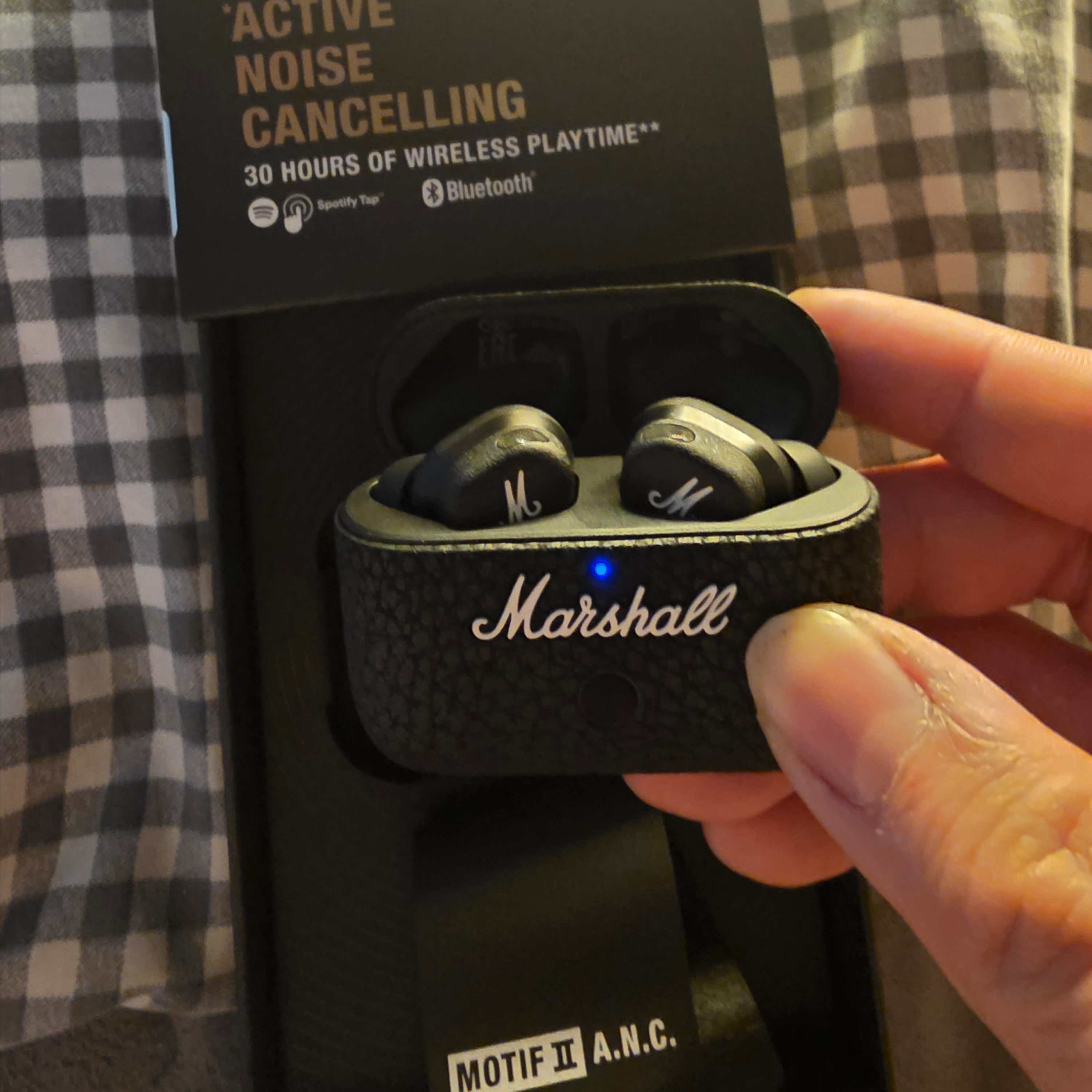 Marshall Motif II A.N.C Black (Korean Ver.) 착용 스타일