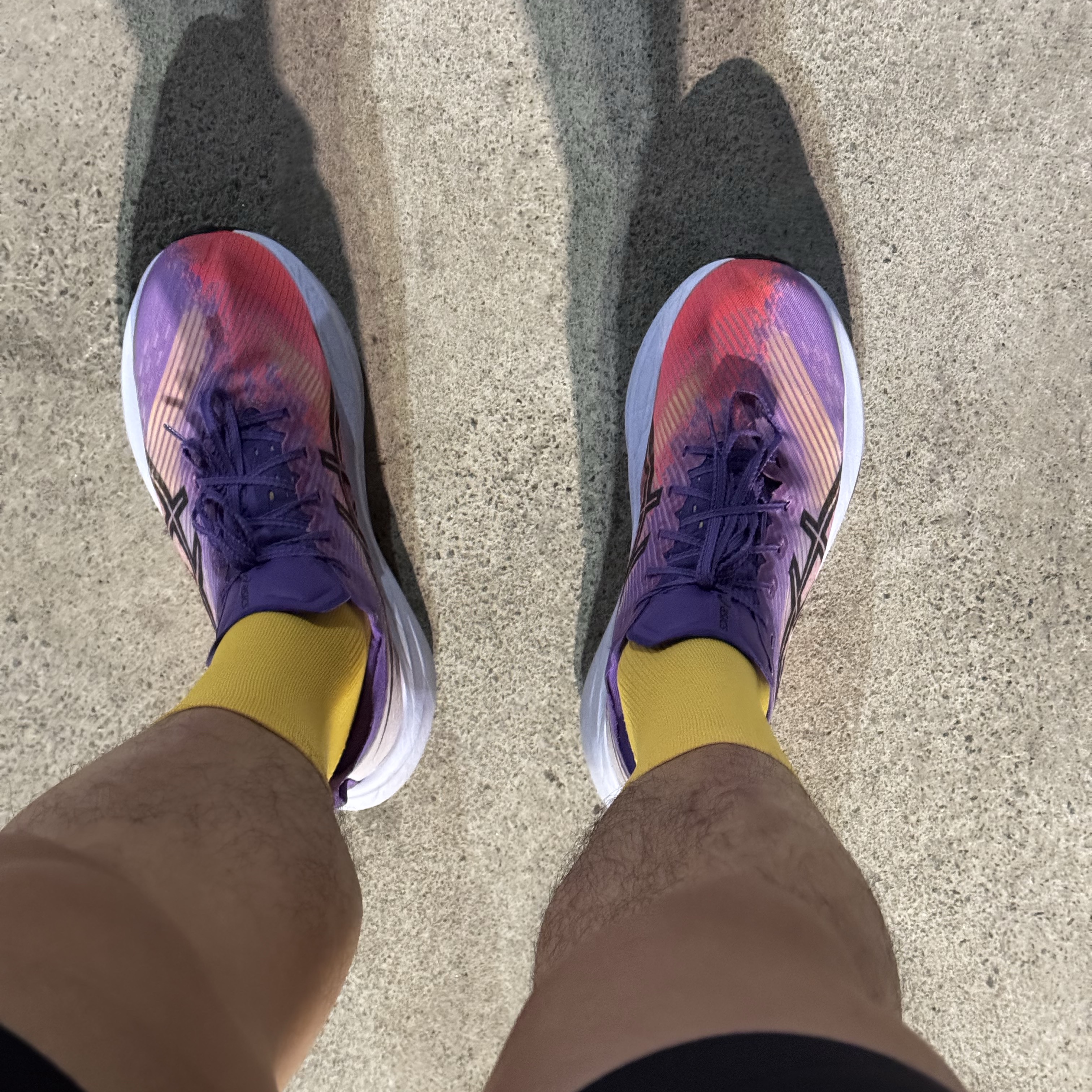 Asics Megablast Edo Purple Black 착용 스타일