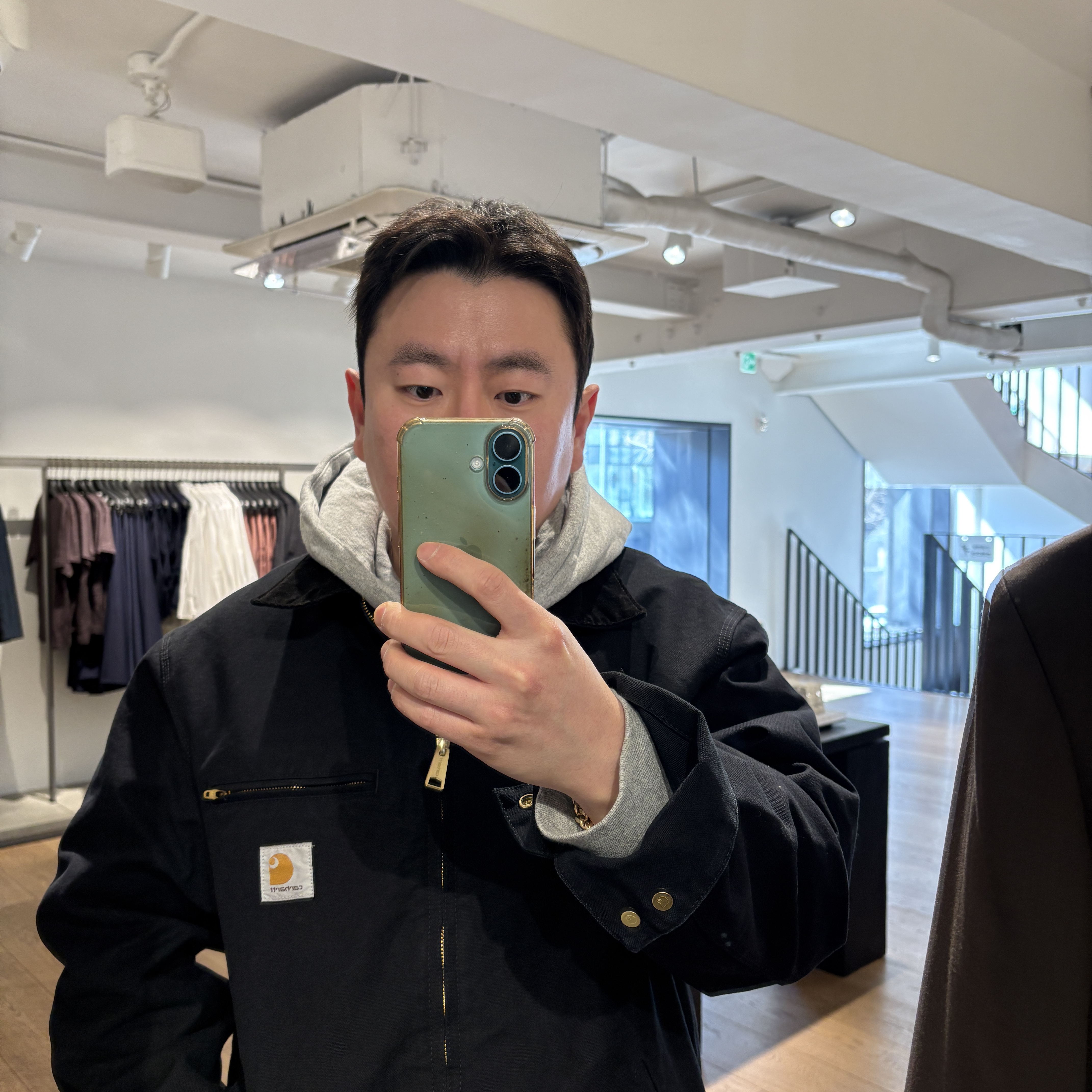 Carhartt WIP Detroit Jacket Black 착용 스타일