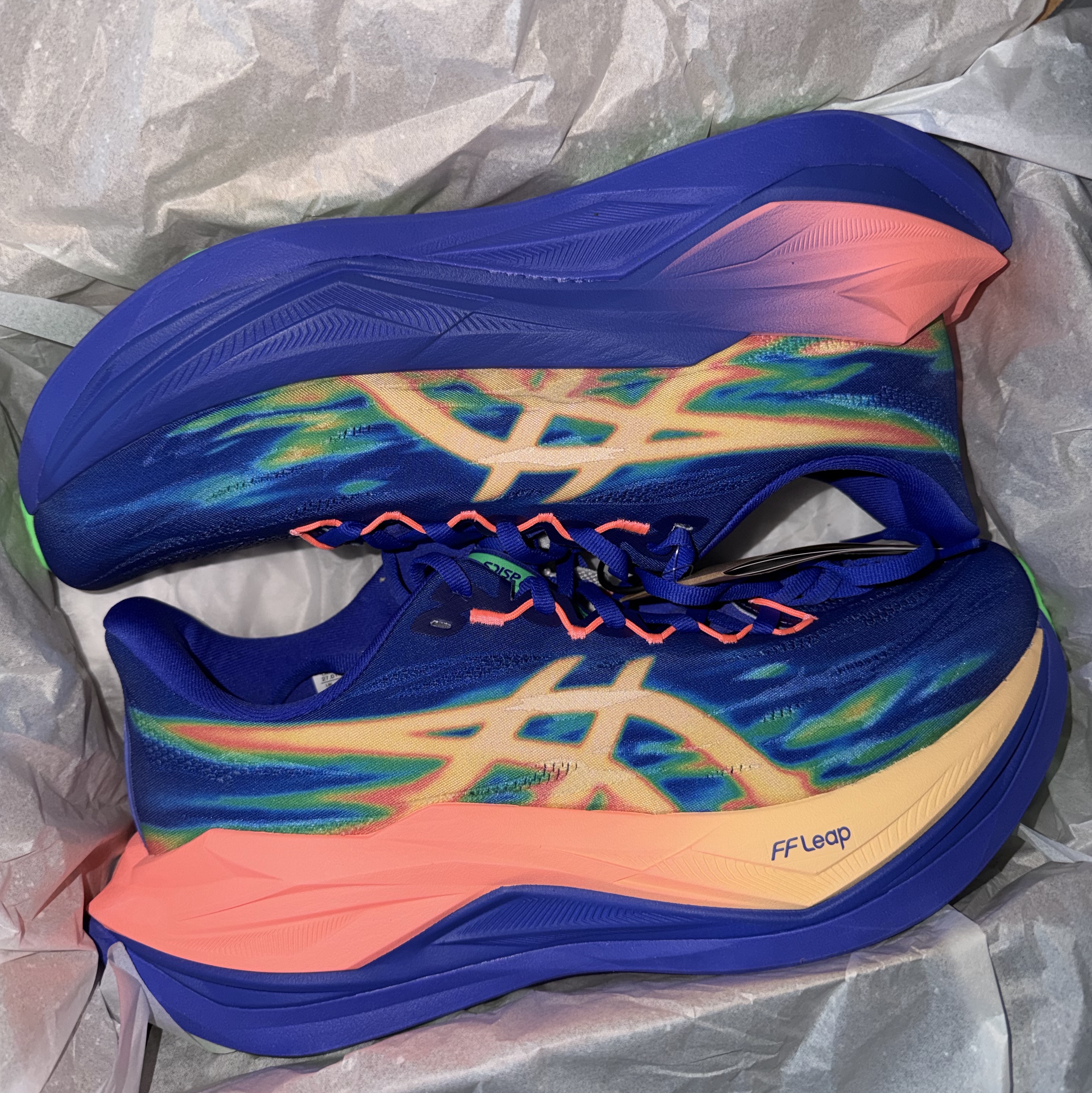 Asics Superblast 3 Cobalt Burst Light Orange 착용 스타일