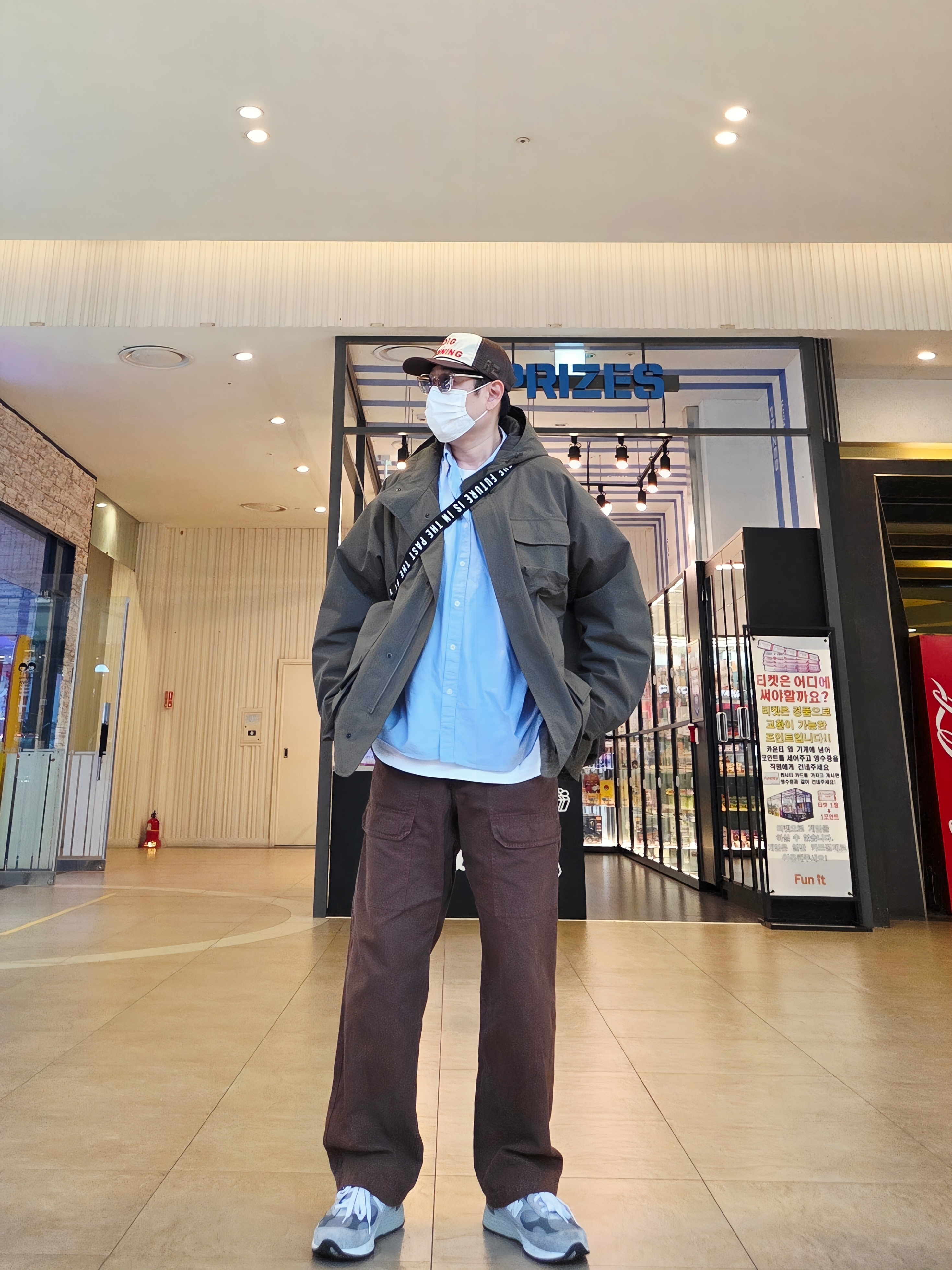 GU x Engineered Garments Padded Shell Parka Olive, Alex Zono I Dig Running Trucker Hat OG Brown - CapeTown ์ฐฉ์ฉ ์คํ์ผ - 1