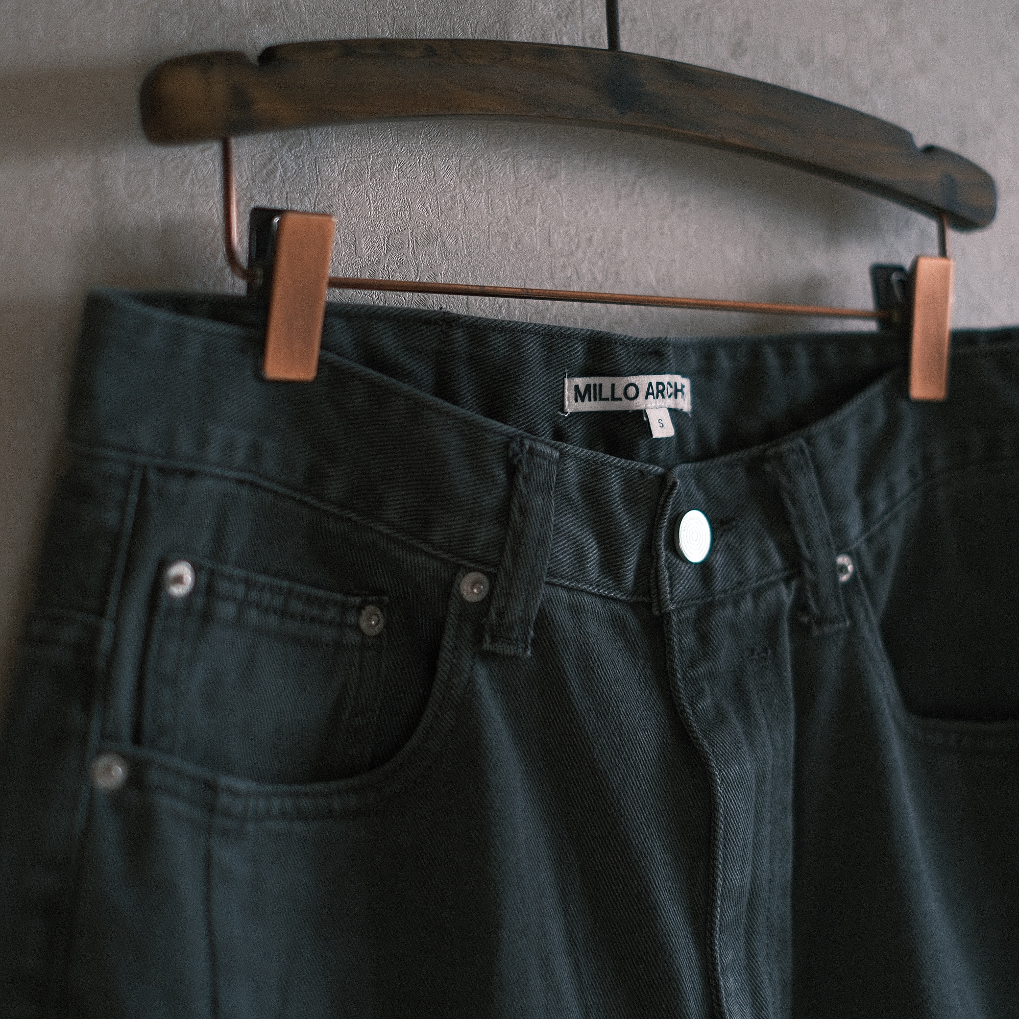 aetoa Pocket Blouson Jacket Beige, Millo Archive Slope Wide Pants Grayish Green 착용 스타일 - 9