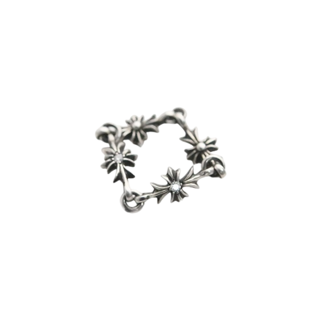 한스룸 크롬하츠 타이니 E Ch Pls 링 다이아 4링크(Hansroom Chrome Hearts TIny E Ch Pls Ring Diamond 4 Link) - 1