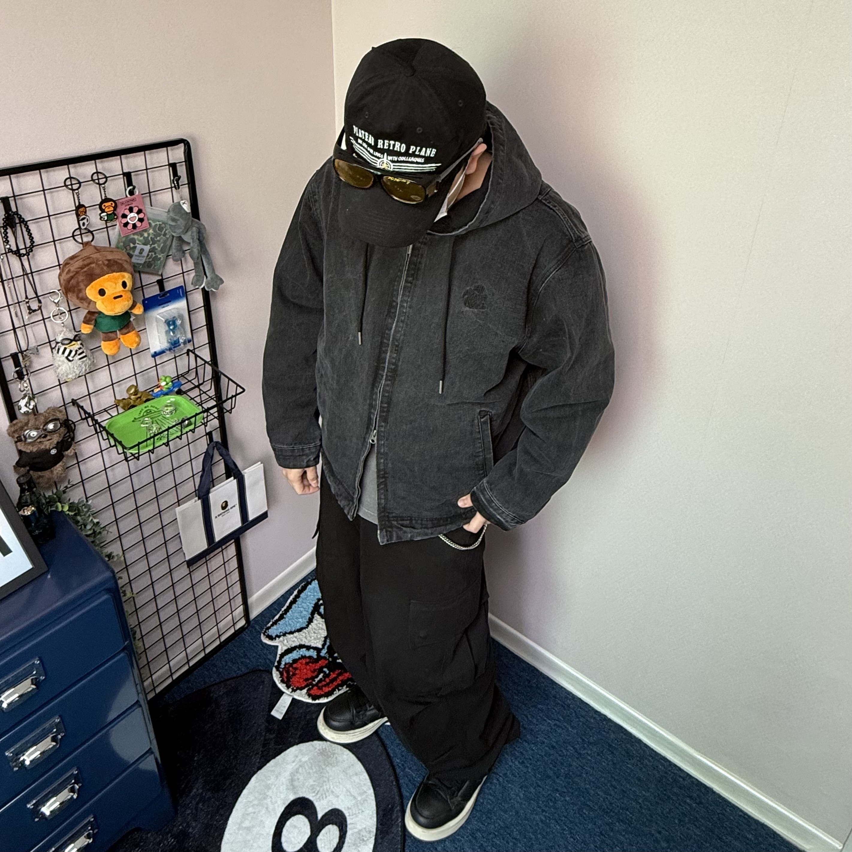 Converse x Drkshdw Turbowpn Ox Black 착용 스타일 - 2