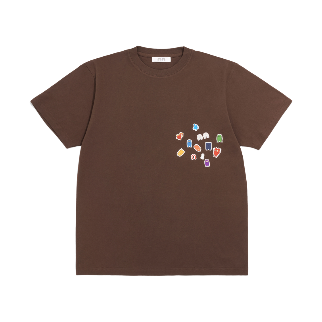 낫뉴 스티커 티셔츠 브라운(Not New Sticker T-Shirt Brown)