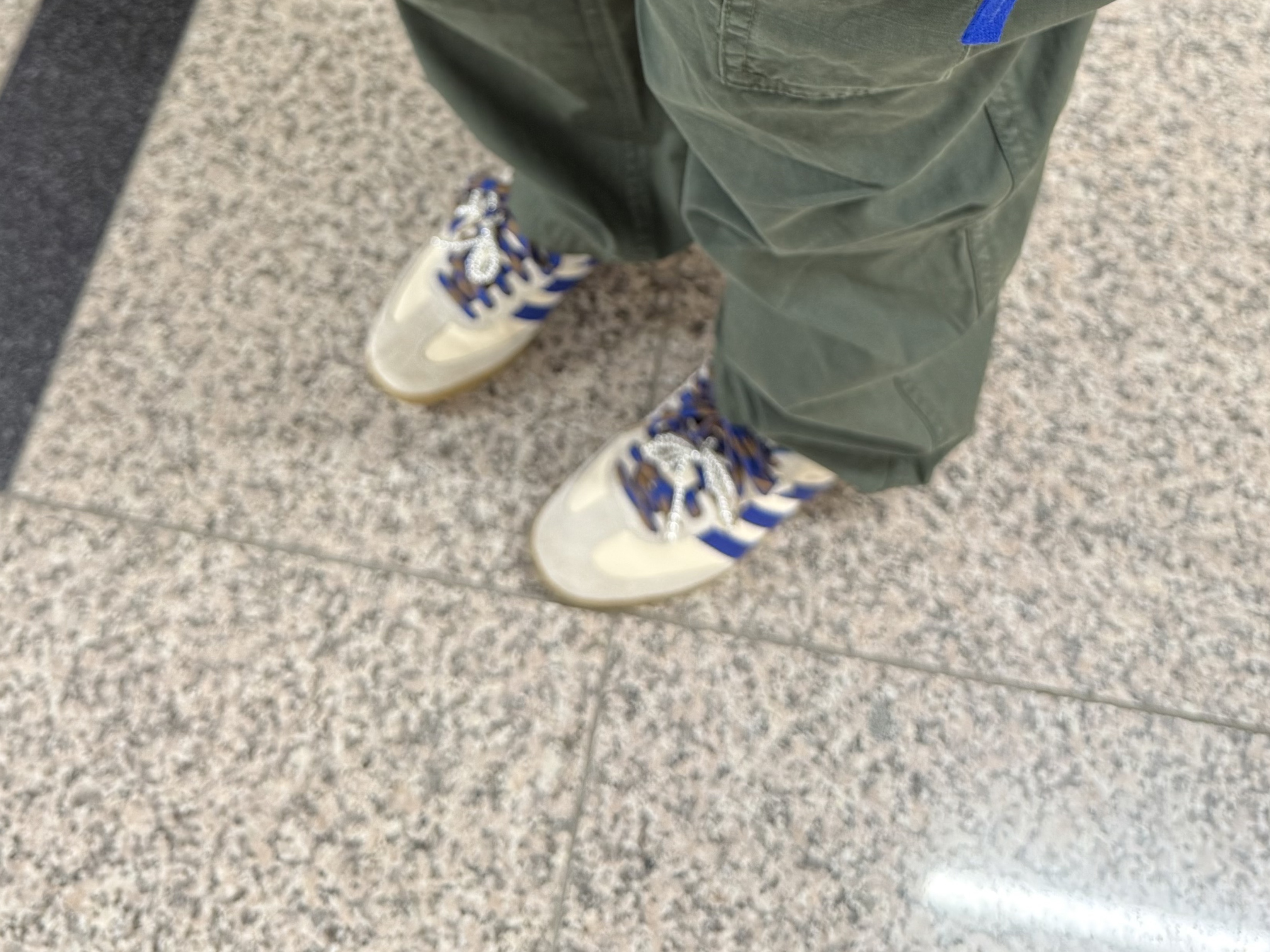 Adidas x Wales Bonner Samba Wonder Clay Royal Blue 착용 스타일