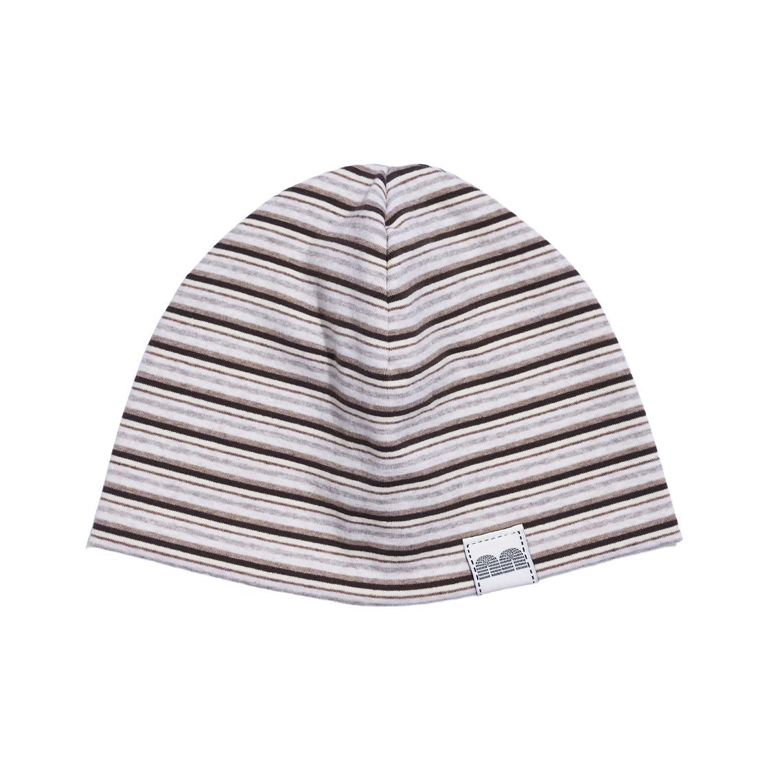 낫뉴 nn 라벨 스트라이프 비니 브라운(Not New Nn Label Stripe Beanie Brown)