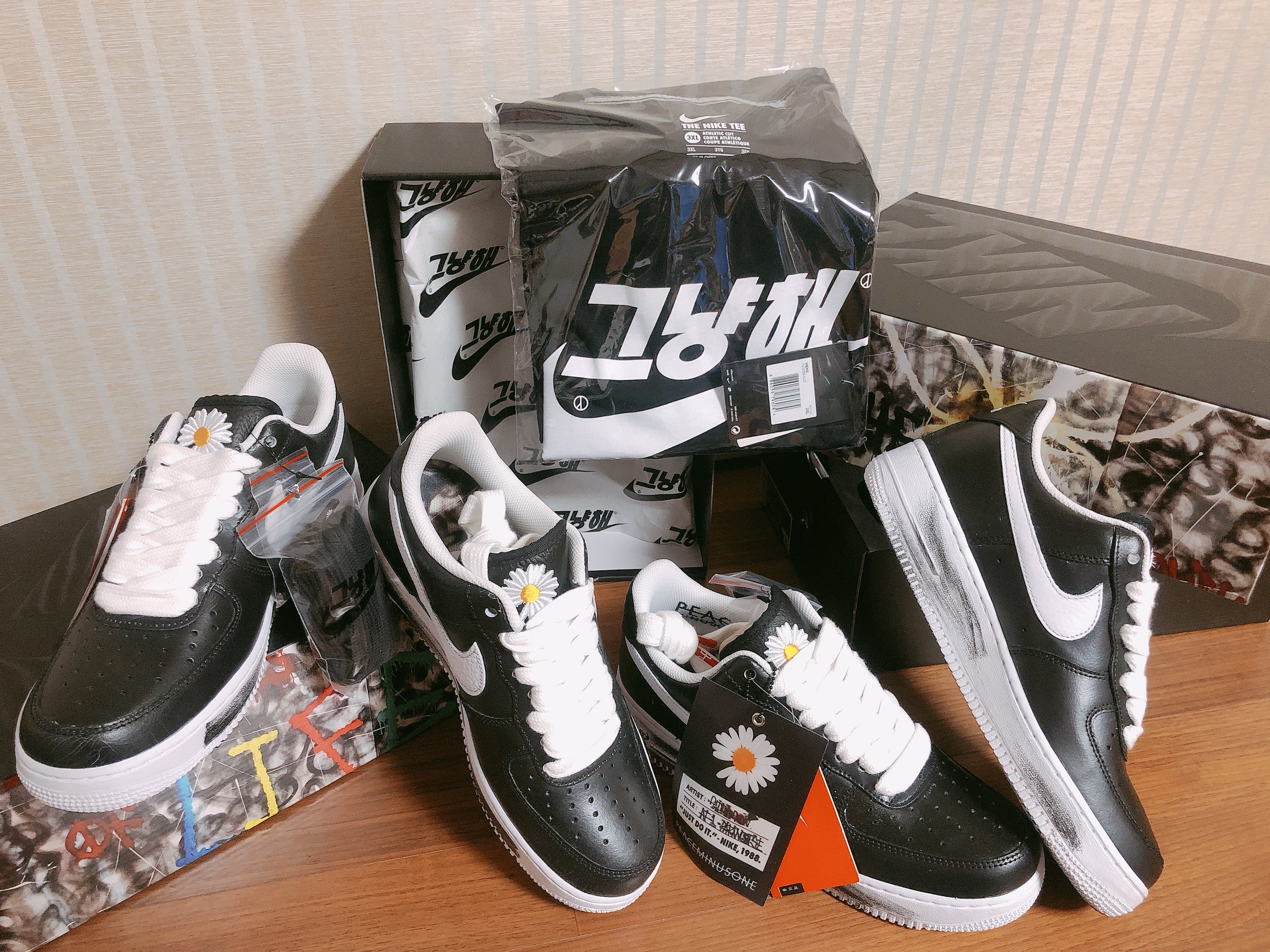 Nike x Peaceminusone Air Force 1 Low Para-Noise 착용 스타일