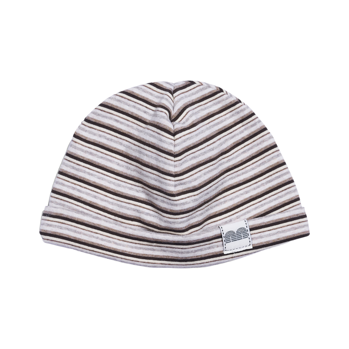 낫뉴 nn 라벨 스트라이프 비니 브라운(Not New Nn Label Stripe Beanie Brown) - 2