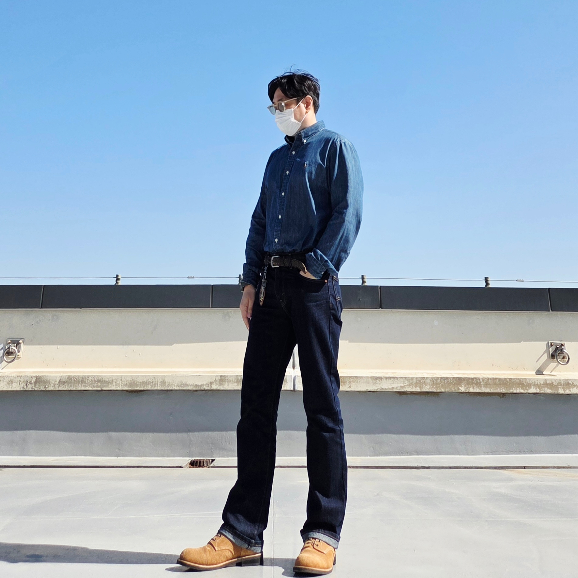 JOSEPHT WorkBoots Beige, Ogarp Metal Keyring Silver ์ฐฉ์ฉ ์คํ์ผ - 1