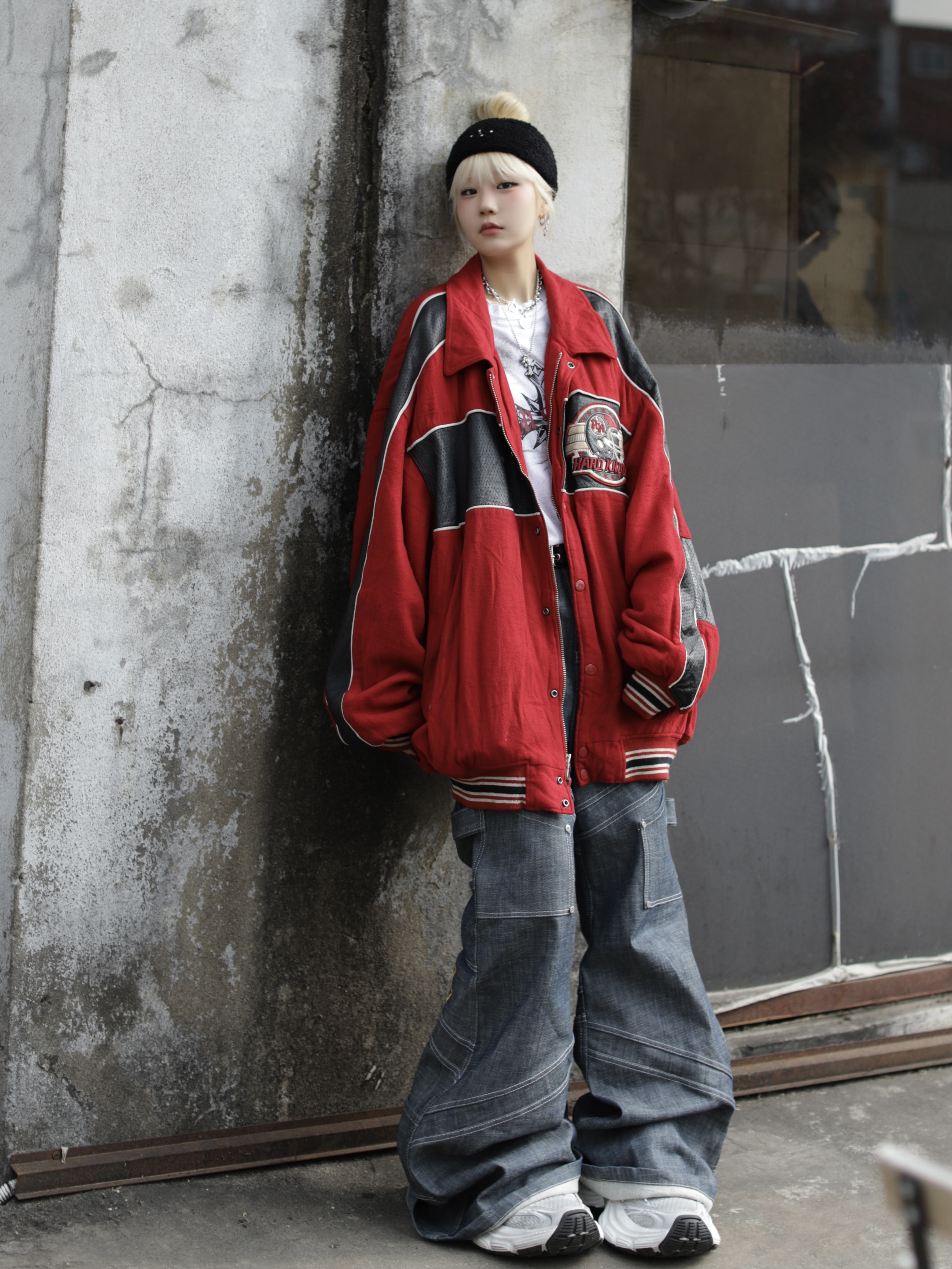 Balenciaga 10XL Sneakers White Black Grey 착용 스타일 - 5